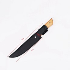 야외 및 주방 칼 칼집 레더 나이프 커버 보호대 허리 벨트 버클 과일 보호 슬리브 18-21.5cm 칼날, [01] blade 21cmx4.5cm, 1개