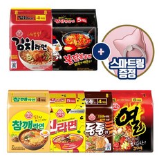 봉지라면 6종 멀티팩 불닭볶음면5p+진라면매운맛5p+열라면5p+참깨라면4p+김치라면4p+오동통면4p, 1세트