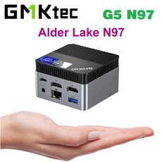 미니PC G5 미니 윈도우 LPDDR5 5 12GB GMKtec N97 컴퓨터 알더 레이크 휴대용 512GB PC 11 포켓 SSD 와이파이 BT4 2 프로, 없음, 없음, 6) 12GB 128GB - AU