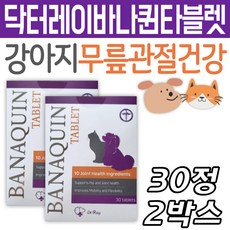 애완동물 강아지 고양이 관절 영양제 닥터레이 바나퀸 타블릿 건강 관리 케어 반려 견 묘 애견 식품 용품 펫 보조제 글루코사민 다리 연골 비타민 보스웰리아 MSM NAG 오메가3 정