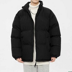 블랙101 남성 컬러드 심플한 베이직 미니멀 오버핏 숏패딩 B239MF05732