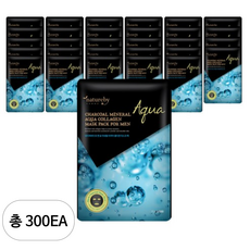 네이처바이 포맨 숯 미네랄 아쿠아 콜라겐 마스크팩, 25ml, 300개