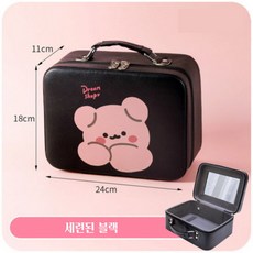 브로위즈 여행 캐리어 이너백 거울 대형 메이크업 박스 화장품 파우치 정리 보관함 4종
