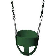 Gorilla Playsets 04-0008-G G 풀 버킷 유아 스윙 버킷 녹색 플라스틱 코팅 체인 60 개 용량 50Lb, Green_One Size, Green_One Size, 상세 설명 참조0