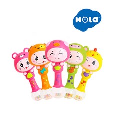 홀라 리드미컬 딸랑이 동물캐릭터 멜로디 딸랑이, 그린(몽키)