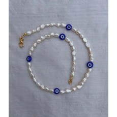 유색초커목걸이