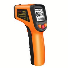 건 범위50 비접촉 가능 °C 온도 온도계 580 온도 T580A 방사율 백라이트 적외선 °C 디스플레이 조절 휴대용, 1개, 주황색
