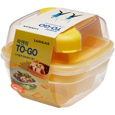 락앤락 투고 샐러드용기 950ml HSM8440TL, 노랑, 1개