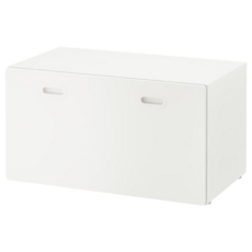 이케아 STUVA 스투바 / FRITIDS 프리티스 벤치+장난감수납 화이트 화이트 90x50x50 cm 392.526.38
