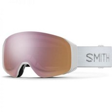 [관부가세포함] Smith 스미스 4D MAG S ChromaPop 스노우 고글(gogglesoc 포함), White Chunky Knit, EVRDY ROSE GOLD/STRM RSE FLSH, 1개