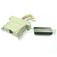 PINA / 조합 커넥터 (RJ45 F/DB25 F) - 콘솔 단자 연결 / 젠더/커넥터/D-Sub c타입젠더/휴대폰젠더/5핀젠더/케이블/아이폰젠더/변환젠더/5핀변환젠더/usb허브/5핀c타입젠더/옥스케이블, 단일 수량, 단일 색상