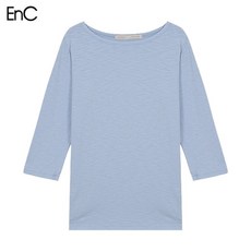 ENC [EnC] 심플 라운드 모달 티셔츠