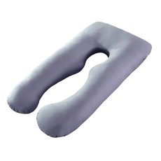 대형 바디필로우 U자 롱 임산부 다용도 꿀잠 바디 쿠션, 연회색