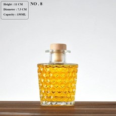 귀여운 야외 무연 와인 유리 병 바웨어 위스키 디캔터 주류, 5.C-8, 1개