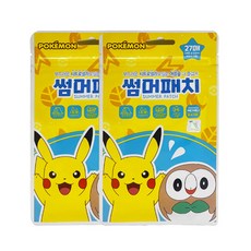 포켓몬 썸머패치 유아 아동 야외외출용품, 0g, 27매입, 2개