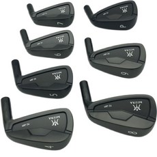 골프채세트 골프입문 골프 클럽 아이언 세트 미우라 20 단조 샤프트 포함 블랙 456789, 1.Golf head only