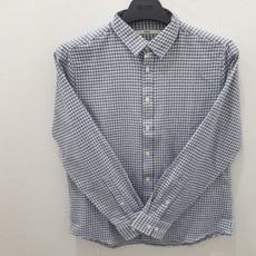본 블루 하운드 투스 체크 순면 기모 남방_BN8WBA896