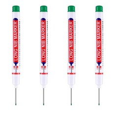 마카 20mm 헤드 마커 펜 금속 방수 욕실 목공 장식 다용도 빠른 건조 오일 1/4Pcs 세트, [07] 4Pcs-Green