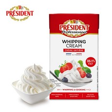 [보라티알] 프레지덩 휘핑크림 (35%) 1L x 3개
