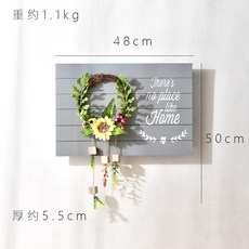인터폰박스 원목 벽 인테리어 걸이식 펀칭불필요 아이디어 거실현관 배전함 계량기박스 가리개 벽장식용, T02-돈을 걸다 그레이(화환을 보내다 등꼬치)
