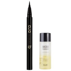 CLIO [클리오]워터프루프 브러쉬 라이너 킬 블랙(립 앤 아이 리무버 30ml 증정), 1개, 블랙