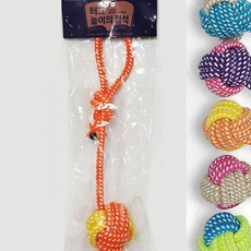 앱솔루트 터그 놀이 실타래 긴손잡이공 색랜덤 애완견 소형견 교육 도그, 1개