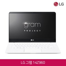 LG전자 6세대 코어i3 윈10탑재 14형 LG 그램 14Z960 화이트, 8GB