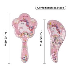 다기능 에어백 빗 만화 귀여운 레인보우 포니 에어 쿠션 마사지, 1.2 개, 1개