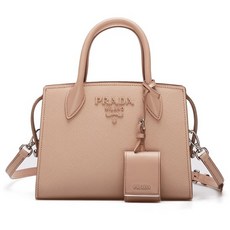 프라다 모노크롬 사피아노 토트백 1BA269 2ERX F0ORK PALE PINK