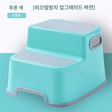 러닝타워 접이식 디딤대 아기 키친헬퍼 유아 발판 받침대 손세척 발판 스텝스툴, 하늘색, 1개