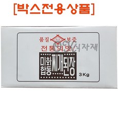 [한박스] 미화합동 부산찌개된장 3kg X 4개입, 4개