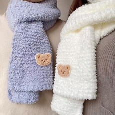 하이퍼마켙 태교바느질 곰돌이 목도리뜨개질 diy키트 취미 패키지, 블랙, 1개