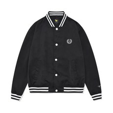 WHATITISNT 와릿이즌 바시티 자켓 블랙 MG2301JK12BK
