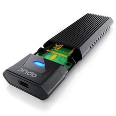 Seagate CSL-USB 3.2 Gen 2 SSD M.2 하드 드라이브 인클로저 USB 3.2 Gen 2-PCIe 3.0 및 SATA-최대 10Gbps-크기 2230 2242 2260 2280과 호환-NVMe / SATA-73055, 단일옵션, 단일옵션