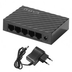 홈 모니터용 고속 LAN 허브 RJ45 데스크탑 이더넷 션트 네트워크 스위치 5 포트 10 100 1000Mbps, 2) EU, 1개