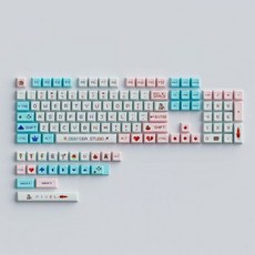 PBT 키캡 125 키 픽셀 게임 테마 XDA 프로파일 승화 MX 기계 키보드용 일본 커스텀 세트 6168848796104108