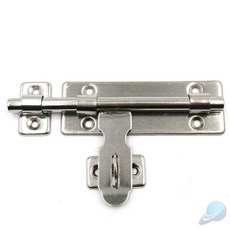 에스월드 사각형 스테인레스 빗장 125MM 자물쇠걸고리 대문잠금장치, 1개
