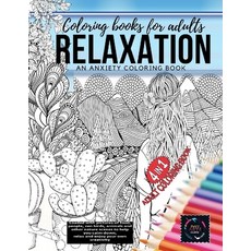 4 in 1 Adult coloring book - The Anxiety coloring book - a Zen