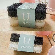 지스페로 버블 우레탄 3중 스펀지 수세미 4P(1set), 2개, 2세트