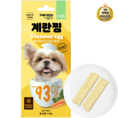 더독 강아지 계란찜 스틱 10p, 계란찜(야채맛), 150g, 8개