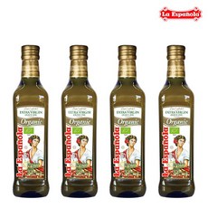 에스파뇰라 [에스파놀라]유기농 엑스트라버진 올리브유 500ml 총4병 스치로폼 포장, 단품없음