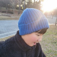 어린이 골지 울 컬러 니트 비니 유아 초등학생 겨울 모자 겨울비니