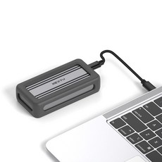 USB4 40Gbps 외장하드케이스 NVMe 타입C SSD M2 썬더볼트4 통알루미늄, 1개