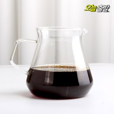 풀글라스 핸드 드립서버 600ml 커피포트 핸드드립주전자 커피서버, 커빙 풀글라스 드립서버600, 1개