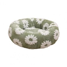 고양이용 반려 동물 둥지 둥근 강아지 침대 봉제 도넛 고양이, 1.Light Green, 1개