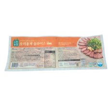 오리늘보 무항생제 훈제 슬라이스 오리 500g X 2팩 아이스박스 포장, 1kg, 1세트
