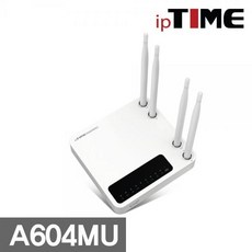 iptime A604MU 4LAN 포트 유무선공유기/AC1200 안테나 유무선공유기/랜케이블, A604MU+랜케이블CAT5-10M