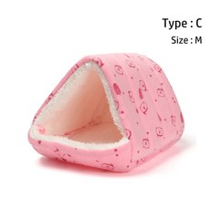 부드러운 작은 동물 해먹 둥지 흰 족제비 토끼 기니피그 쥐 햄스터 마우스 침대 장난감 따뜻한 집 동굴 양, 02, m, 1개