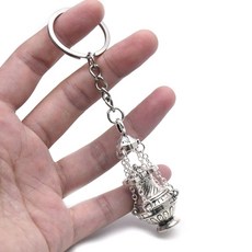 2021 새로운 기독교 향 버너 키 체인 종교 열쇠 고리 가방 자동차 펜던트 keyfob 선물, 0.98x2.17 인치