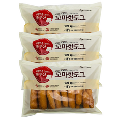 시제이 쉐프솔루션 꼬마핫도그 1.25kg x3개, 3개